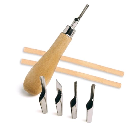 Joyzan Linoleum Cutter Kit, Linocut Carving Tools Assortment Cutting Lino