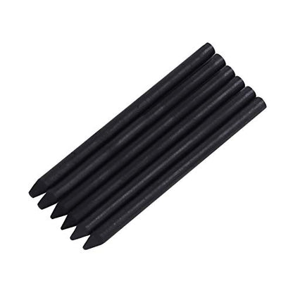 6 Pcs Soft Medium Hard 5.6mm Charcoal Lead Refills Mechanical Pencil Lead Professional Artist Sketch Pencil Refills Automatic Graphite Pencil Lead Refills for Students Drawing Sketching Art Supplies - color: 6pcs 5.6mm Lead Refills-Soft Medium Hard