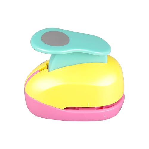 Circle Punch 1.18 inch Craft Lever Punch Circle Shape Lever Handmade Paper Candy Color By Random 1.18 inch（30mm） - color: EVA-Circle-1.18