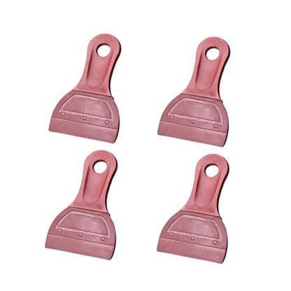 4 PCS Silicone Small Squeegee Screen Printing Squeegee Mini Squeegee Soft Rubber Squeegee for Screen Printing, Chalk Paste or Ink, Self-Adhesive Vinyl