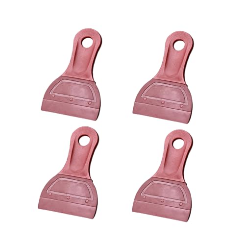 4 PCS Silicone Small Squeegee Screen Printing Squeegee Mini Squeegee Soft Rubber Squeegee for Screen Printing, Chalk Paste or Ink, Self-Adhesive Vinyl