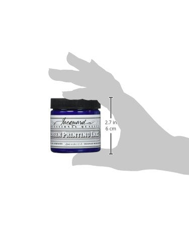 Jacquard Professional Screen Print Ink, Water-Soluable, 4oz Jar, Blue (111)