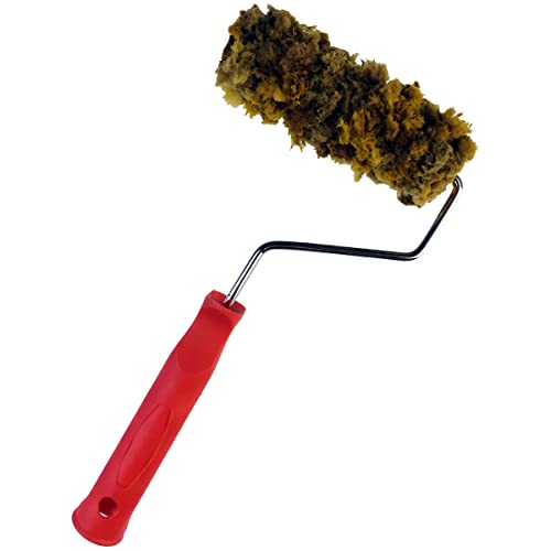 6" Natural Sea Sponge Roller for Wall Texturing & Texture Painting | Knockdown texture tool, produces organic wall textures, perfect for pearlescent art paint & glitter stone application