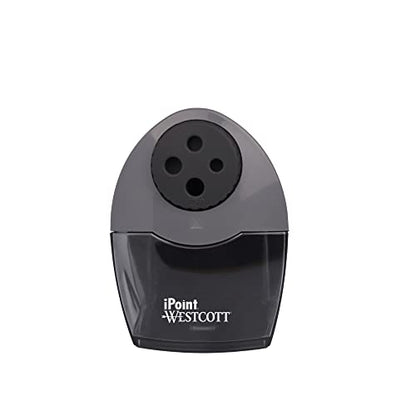 Westcott Compact Electric Pencil Sharpener, Multi-Hole Horizontal Design