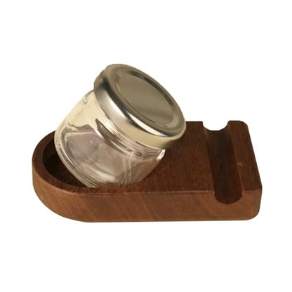 Upgrade Wooden Tilting Calligraphy Pen Holder Set Calligraphy Oblique Pen Holder Stand with Ink Bottle Container Desktop Tabel Decoration
