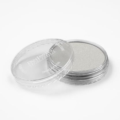 PanPastel Artist Pastels by GOLDEN, Pearl Medium White (Coarse), 2.44” / 62mm Pan Diameter, Professional Artist Pastels, Unique Pan Format (cake-like) - color: Pearl Medium - White COARSE