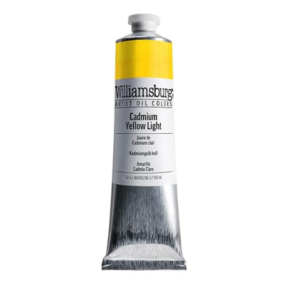 Williamsburg Artist Oil Colors by GOLDEN, Cadmium Yellow Light, 150 ml tube, Professional Oil Paint, Semi-Opaque - color: Cadmium Yellow Light, size: 5.07 Fl Oz (Pack of 1)