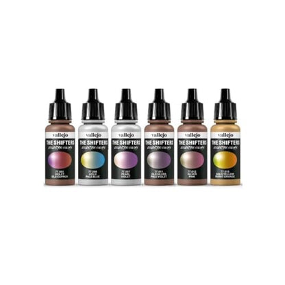 Vallejo - The Shifters Magic Dust | Set of 6 Metallic Acrylic Airbrush Colours | Ideal for Painting Fantasy Figures and Wargames | Contains 6 bottles x 17 ml (0.57 fl.oz.) - style: Magic Dust