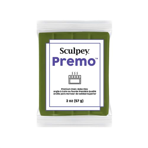 Polyform Premo Sculpey Polymer Clay 2 Ounces-Spanish Olive - color: Spanish Olive