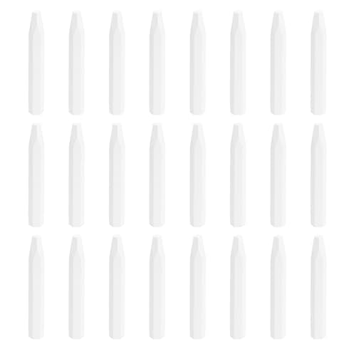 MECCANIXITY 25PCS Oil Pastels Set, Soft Oil Colored Drawing Pastels Chalk Vibrant Color for Artists Art Supplies for Beginners Teachers, White - color: White