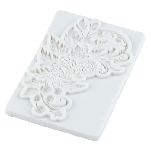 Baroque Polymer Clay Mold Baroque Relief Flower Silicone Molds | Jewelry Making Epoxy Resin Casting Air Dry Polymer Clay Craft - color: Style S