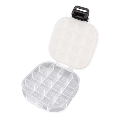 Bitray 16-Well Airtight Paint Palette Box with Lid Gouache Oil Paint, Black - color: Black-snap Fastener, size: 16-Wells