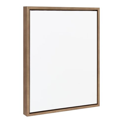 Kate and Laurel Sylvie Blank Framed Canvas Wall Art, 16x20 Gold, Modern Empty Canvas for Paint-Your-Own Art, Ready to Paint Premium Canvas Already Framed - color: Sylvie Dark Gold