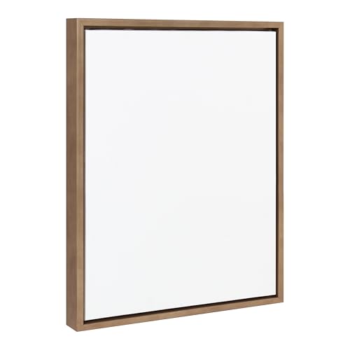 Kate and Laurel Sylvie Blank Framed Canvas Wall Art, 16x20 Gold, Modern Empty Canvas for Paint-Your-Own Art, Ready to Paint Premium Canvas Already Framed - color: Sylvie Dark Gold