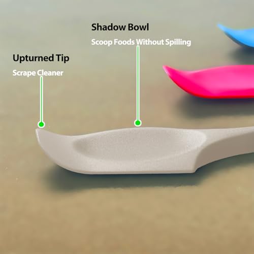 Mini Silicone Spatula, 8" Curved Small Spatula with Shallow Bowl, Khaki,4Pc | Seamless Jar Scraper for Cooking Baking, Wet Pet Food Spoon Spatula, Rubber Jar Scraper, BPA-Free,Dishwasher Safe - color: Khaki