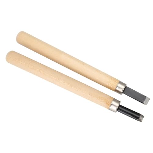 4-Piece Wood Carving Knife Set for Rubber Stamp Engraving #1 | Flat Round Corner Oblique Blades, 1.5 Mm To 2 Mm Edges, Rubber Stamp Pattern Carving, 5.3 In Length, 4 Pieces - size: #4