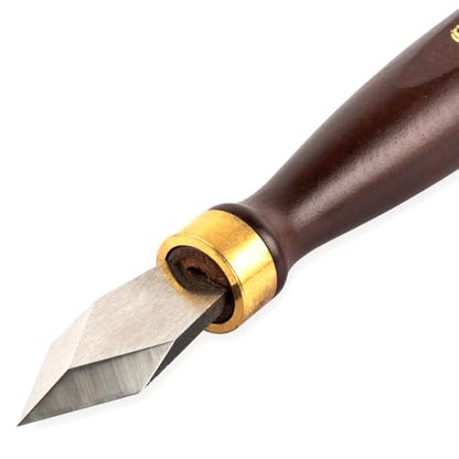 O'SKOOL Marking Knife High Speed Steel Blade Beechwood Handle - Precision and Durability for Professional Woodworkers, MAM016