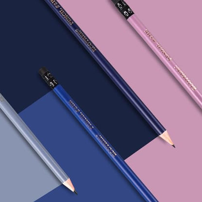 ECOTREE Pre-Sharpened #2 HB Pencils, Back to School Supplies, 12 Count | Graphite Number 2 Pencils for Kids Students, Latex-Free Eraser, Smooth Writing, Drawing, Sketching, Classroom Gifts - color: Morandi, style: 12 COUNT