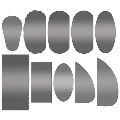 Takelablaze Stainless Steel Serrated Scraper Crafts Tool Pottery Tools Clay Ribs Sculpture Modeling Cutter Scraper for Sculpting Texturing Modeling Pottery Crafting Artists