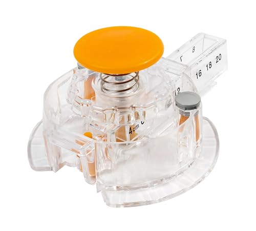 Fiskars Circle Cutter with 3 Replacement Blades for Paper & Arts and Crafts | Paper Cutter, 1" to 8” Cut Length, Clear/Orange