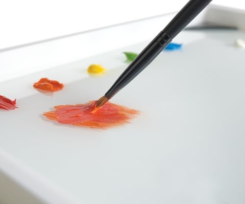 New Wave POSH Glass Paint Palette & Masterson Sta-Wet Handy Palette 6.75"x8.4" Set - Tempered Glass Palette for Painting & Airtight Sta-Wet Palette to Keep Paint Fresh - Made in USA (Clear) - color: Clear