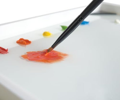 New Wave POSH Glass Paint Palette & Masterson Sta-Wet Handy Palette 6.75"x8.4" Set - Tempered Glass Palette for Painting & Airtight Sta-Wet Palette to Keep Paint Fresh - Made in USA (Clear) - color: Clear