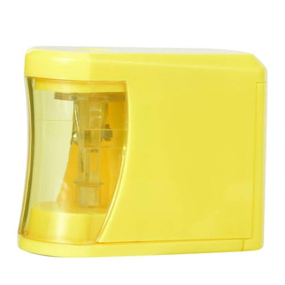 ABS Electric Pencil Sharpener Yellow Automated Pencil Sharpener for School Office Home Classroom Use