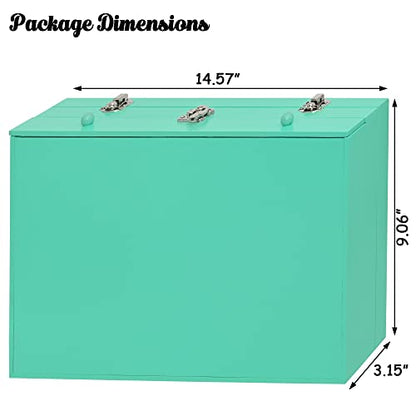 Sunnyglade 145 Piece Deluxe Art Set Wooden Art Box & Drawing Kit Green - color: Green