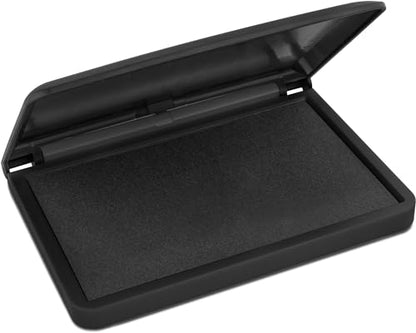 MaxMark Large Black Stamp Pad - 2-3/4" by 4-1/4" - Premium Quality Felt Pad - color: Black, size: 2-3/4" by 4-1/4"