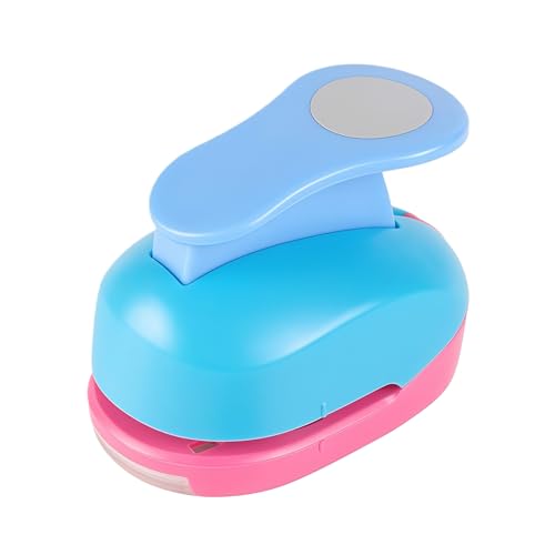 Circle Punch 1.5 inch Craft Lever Punch Circle Shape Lever Handmade Paper Candy Color by Random 1.5 inch（38mm） - color: EVA-Circle-1.5