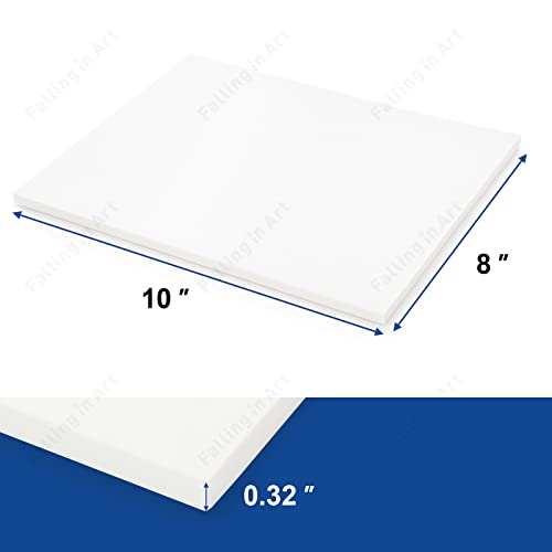 2 Pack White 8 x 10 Rubber Carving Block | Easy Cut Lino Blocks, Soft Linoleum Block for Printmaking, Stamps, Crafts - size: 8'' x 10'' 2 Pack