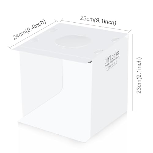 20cm Include 2 LED Panels Folding Portable 1100LM Light Photo Lighting Studio Shooting Tent Box Kit with 6 Colors Backdrops