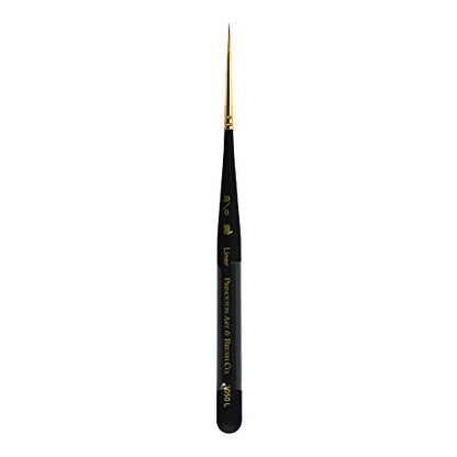Princeton Mini-Detailer Liner Brush, Synthetic, Short Handle, Size 20/0 inch, 1 Count - color: Black, size: Size 20/0 inch
