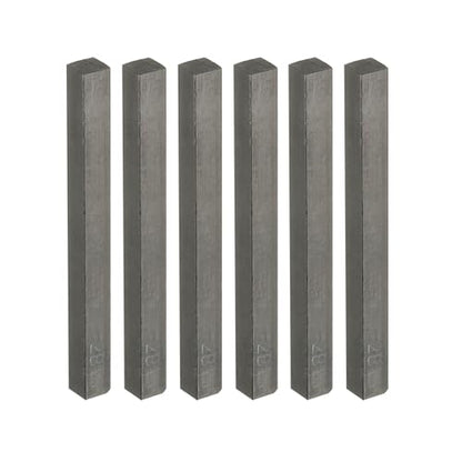 PATIKIL Compressed Charcoal Sticks, 12 Pack 2B Grade Art Supplies Sketch Square Stick for Artist Drawing Sketching Shading Painting, Black