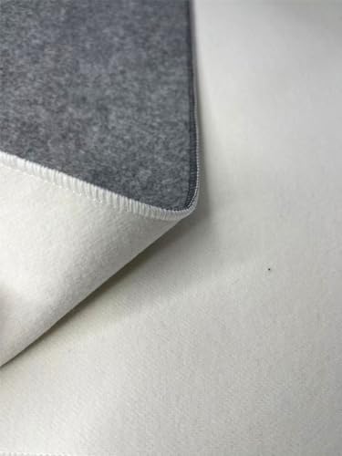 Easyou Calligraphy and Painting Mat Desk Pad Felt Reversible 50% Wool Mat Grey&White 40cmx80cm/15.8" x31.6 Thick Double Side - color: Reversible Grey&white 40cmx80cm/15.8"x31.6"