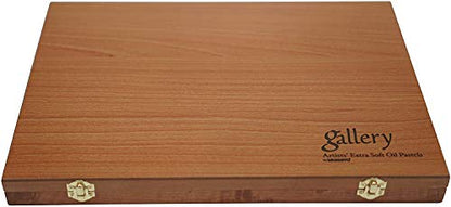 MUNGYO Gallery Professional 72-Color Soft Oil Pastel Set | Superior Blendability, Elegant Wooden Case