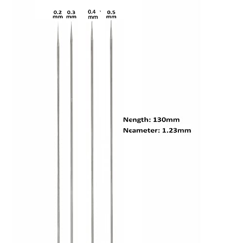 0.2mm, 0.3mm, 0.4mm,0.5mm Airbrush Nozzles Needles and Cleaning Kit | Airbrush Nozzles and Needles Replacement Parts with 11 in 1 Airbrush Cleaning Repair Tool for Airbrush Gun - size: 0.2mm, 0.3mm, 0.4mm,0.5mm /Cleaning Kit