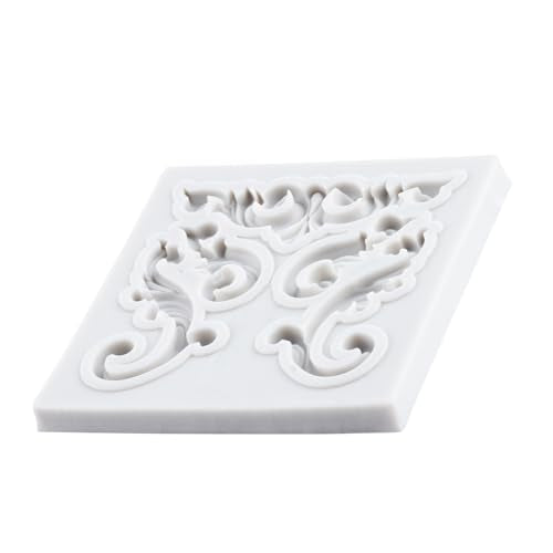 Baroque Emboss Border Polymer Clay Mold Relief Lace Silicone Molds | 3D Filigree Sculpted Mold DIY Craft Epoxy Resin Casting Polymer Clay Tools Crafts Air Dry Jewelry Making - color: Style C