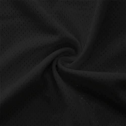 Pico Textiles 1 Yard – Black Polyester Pro Mesh Heavy Jersey Fabric - Sold by The Yard - Variety of Colors - Durable Athletic Mesh Fabric, Ideal for Sewing Soccer and Basketball Jerseys Uniforms - color: Black, size: 1 Yard Bolt
