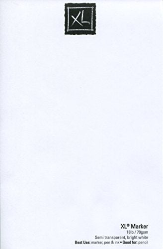 Canson XL Series Marker Paper, Foldover Pad, 9x12 inches, 100 Sheets (18lb/70g) - Artist Paper for Adults and Students