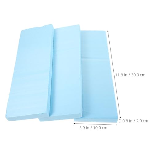 BESPORTBLE Blue XPS Foam Boards - 6Pcs 12x4x0.8 Inch High Density Extruded Polystyrene Sheets - Rigid Base for DIY Craft Diorama Railway Modeling Terrain Sculpting