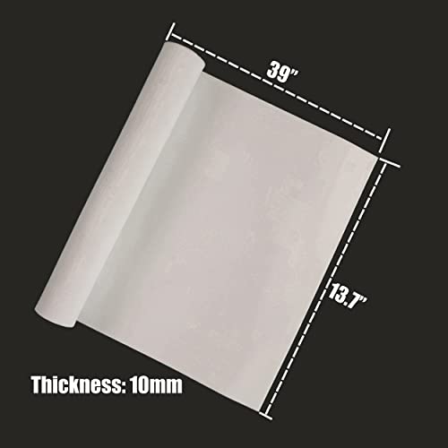 OISAKLD EVA Foam 2mm-10mm 13.7"×39" Craft Foam Sheet 74 kg/m³ Cosplay Foam for Craft Model Cosplay 10mm - color: White, size: 10mm -Thickness