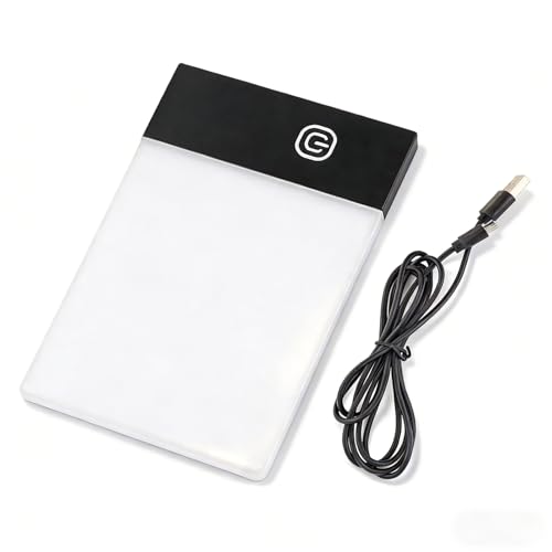 LED Light Board Mini A6 Portable Tracing LED Copy Board Light Box, Drawing Box Flip Book Kit Tablet Paint Pad, Eye Protective Adjustable Light Box 3.3 x 5.1in