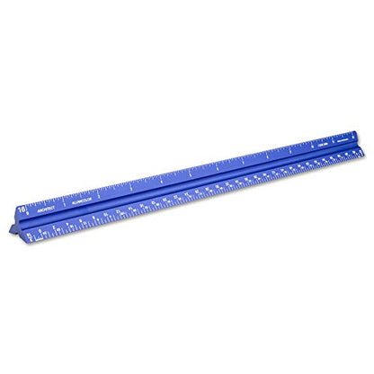 Alumicolor Aluminum Architect Solid Drafting Scale, 12IN, Blue - color: Blue, size: 12 Inch, style: Architect