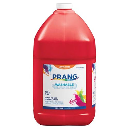 Prang Washable Tempera Paint, Red, 1 Gal., 1 Count - color: Red