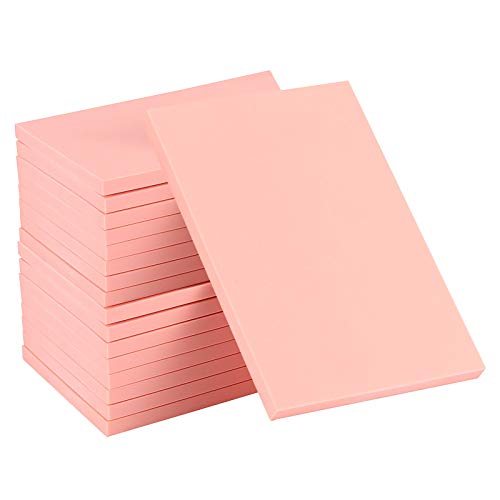 ZOENHOU 20 PCS 4 x 6 Inches Rubber Stamp Carving Blocks, Creative Soft Colorful Carving Tools for Rubber Stamps Engraving Crafts Supplies - color: Pink
