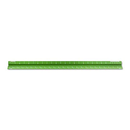 Alumicolor Aluminum Architect Solid Drafting Scale, 12IN, Green - color: Green, size: 12 Inch, style: Architect