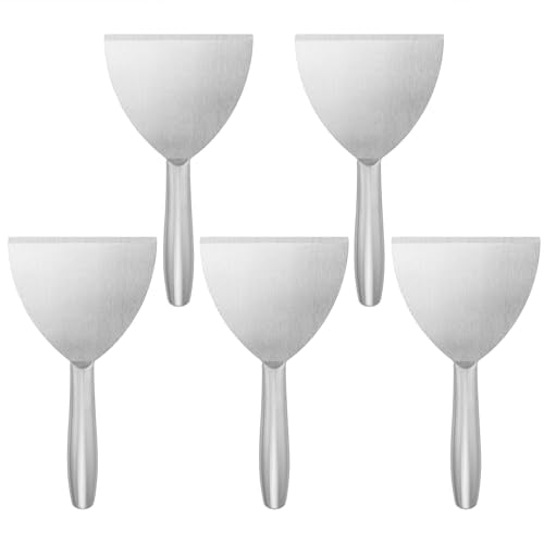 5 Pack 5 Inch Putty Knife Scraper, Putty Knife Set, Stainless Steel