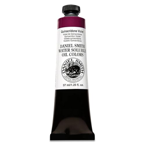 DANIEL SMITH Water Soluble Oil Color Paint, 37ml Tube, Quinacridone Violet, 284390027 - color: Quinacridone Violet