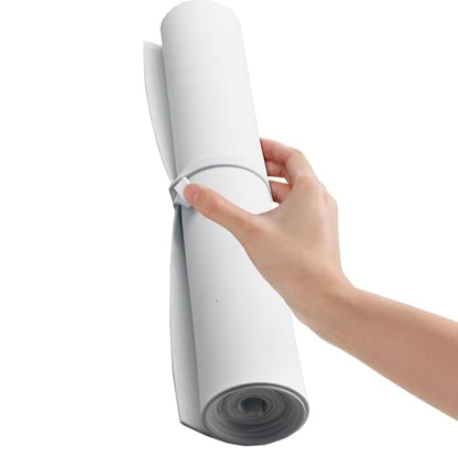 EVA Foam Roll | High Density 85kg/m3 | 2mm Thick | 48"x14" | Ideal for Cosplay, Crafts, DIY Projects (White 1pcs) - color: White 1pcs